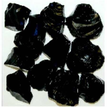 CALLE Recycled Chunky Glass Black - Medium - 0.5-1 in. - 5 lbs CA2758213